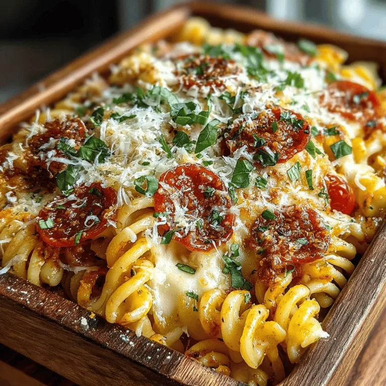 Pasta bakes have long been a staple in family kitchens, beloved for their heartwarming flavors and satisfying textures. The combination of tender pasta, rich sauce, and melty cheese creates a dish that not only nourishes but also brings people together. Among the myriad of pasta bake recipes, the Ultimate Cheesy Pepperoni Pizza Pasta Bake stands out as a delectable fusion of two beloved comfort foods: pizza and pasta. This innovative dish captures the essence of a classic pizza, complete with pepperoni and gooey cheese, all baked together with pasta for an irresistible meal that’s sure to please both kids and adults alike.