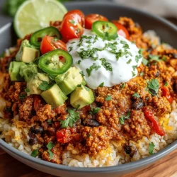 Embark on a flavorful journey with our Zesty Southwest Turkey Taco Bowls, a delicious and nutritious meal perfect for any occasion. This recipe combines the heartiness of ground turkey with vibrant vegetables, all nestled on a base of fluffy brown rice or quinoa. Packed with spices and fresh toppings, these taco bowls bring a taste of the Southwest right to your dining table. Whether you’re looking for a quick weeknight dinner or a dish to impress friends at a gathering, these turkey taco bowls will satisfy your cravings while keeping your health in check.