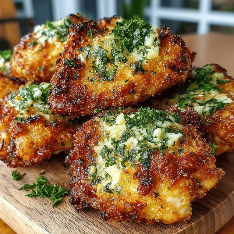 When it comes to comfort food that’s both satisfying and easy to prepare, Crunchy Garlic Parmesan Drumsticks stand out as a top contender. This dish combines the juicy tenderness of chicken with a crispy, flavorful coating that leaves a lasting impression. Ideal for family dinners, weekend gatherings, or casual weeknight meals, these drumsticks bring a touch of elegance and indulgence to any occasion. The unique blend of flavors—garlic, Parmesan cheese, and a medley of herbs—creates a mouthwatering experience that keeps everyone coming back for more.