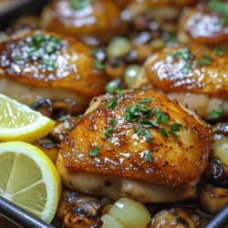 Cooking is more than just a task; it’s a cherished ritual that weaves together family and friends through the simple act of sharing a meal. The kitchen often becomes a sanctuary, filled with laughter, love, and the aromas of home-cooked dishes. One of my fondest memories is the unmistakable scent of garlic and herbs wafting through the air, a sure sign that something special was being prepared. Today, I invite you to experience that same warmth with a recipe that captures the essence of comfort food: One-Pan Garlic Mushroom Chicken. Not only does this dish offer a delightful medley of flavors, but it also simplifies weeknight cooking with its straightforward preparation and minimal cleanup.