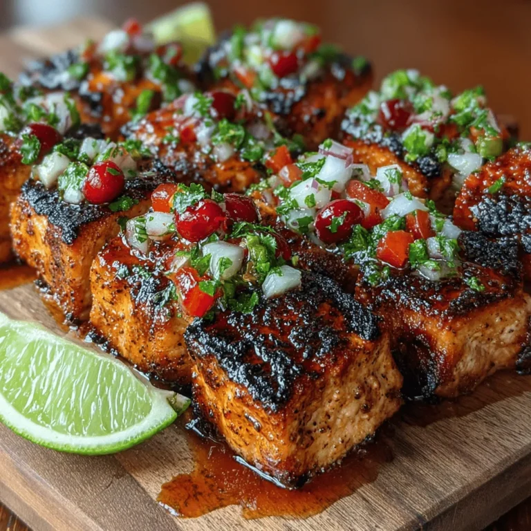 When it comes to summer grilling, few dishes can compete with the vibrant and satisfying combination of turkey skewers paired with a fresh cherry salsa. This delightful recipe showcases juicy pieces of turkey breast grilled to perfection, complemented by a sweet and tangy salsa that adds a burst of flavor to every bite. Not only is this dish visually appealing with its colorful presentation, but it also offers a healthy and flavorful option that is perfect for family gatherings, casual weeknight dinners, or any outdoor barbecue.