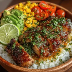 If you’re on the hunt for a meal that is both delicious and nutritious, look no further than Honey Lime Chicken Rice Bowls. This delightful dish offers an enticing balance of sweet, tangy, and savory flavors that will tantalize your taste buds. The combination of marinated chicken, fluffy rice, and vibrant toppings creates a satisfying and well-rounded meal that can easily be customized to suit your preferences. Whether you're preparing a weeknight dinner or meal prepping for the week ahead, these rice bowls are a fantastic choice.