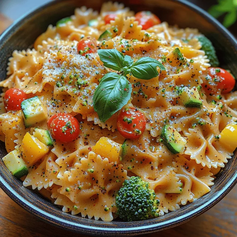 Salt and pepper are essential seasonings that enhance all the flavors in your Vibrant Creamy Pasta Primavera. A dash of salt brings out the natural sweetness of the vegetables, while pepper adds a touch of warmth. Adjust these seasonings to your preference, tasting as you go to create the perfect balance.