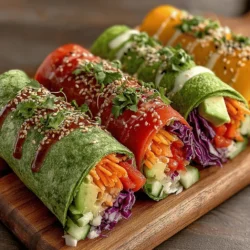 Avocado is a superstar ingredient in Rainbow Lunch Wraps, contributing creaminess and healthy fats. To ensure maximum creaminess, choose ripe avocados that yield slightly when gently pressed. Start by slicing the avocado in half, removing the pit, and then scoop the green flesh out using a spoon.