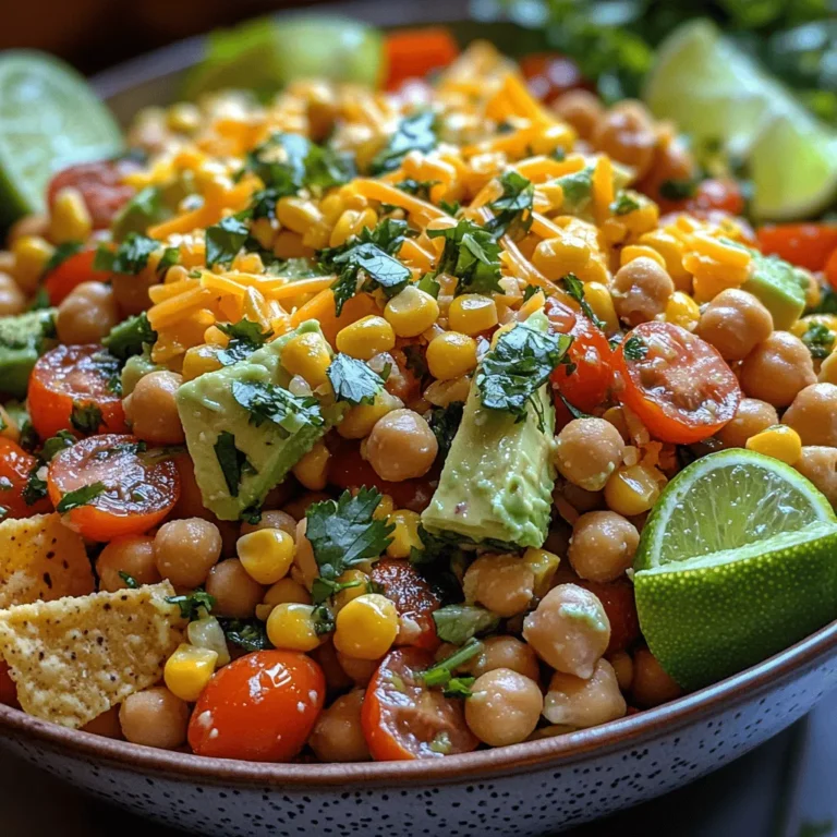 There’s something truly special about a salad that combines the crispiness of nachos with the hearty goodness of chickpeas. This innovative dish, the Crunchy Nacho Chickpea Salad, brings together a medley of flavors and textures that can elevate any meal. I still vividly remember the first time I encountered this delightful salad at a summer barbecue. As the sun dipped below the horizon and laughter echoed around the backyard, my friend showcased this vibrant bowl of goodness that instantly captured my attention.