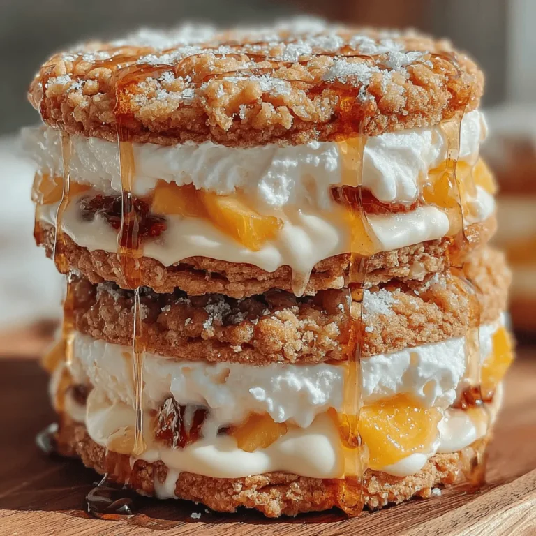 As the warm sun shines and the days grow longer, nothing quite captures the spirit of summer like a delightful ice cream sandwich. This nostalgic treat brings back fond memories of childhood summers spent lounging in the backyard, eagerly devouring a frozen dessert that combines soft, chewy cookies with creamy, dreamy ice cream. Among the myriad of flavor combinations available, the Frosty Peach Delight Ice Cream Sandwiches stand out as a refreshing and fruity option that perfectly embodies the essence of the season.
