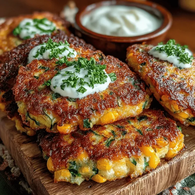 Zucchini corn fritters are a delightful dish that marries the fresh flavors of summer produce with the satisfying crunch of a perfectly cooked fritter. These versatile bites can serve as a tasty appetizer, a side dish, or even a light main course, making them a favorite among home cooks and food enthusiasts alike. With their zesty profile and delightful textures, these fritters bring a burst of flavor that is both refreshing and comforting.