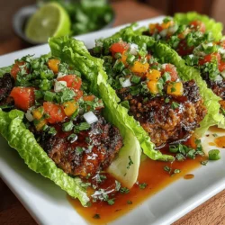 Turkey Lettuce Wraps with Watermelon Glaze