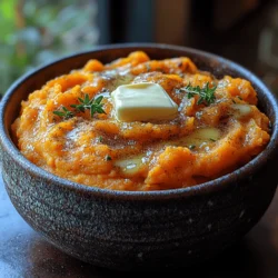 Start by placing the cubed sweet potatoes into a large pot. Ensure the cubes are evenly sized to promote consistent cooking. Cover them with cold water, adding a pinch of salt to enhance their natural flavor during the cooking process. Heat the pot over medium-high heat until it reaches a rolling boil. Once boiling, reduce the heat to medium and allow the sweet potatoes to simmer for about 15-20 minutes. You’ll know they are ready when they can be easily pierced with a fork.