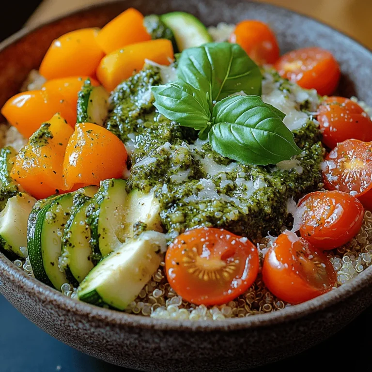 Are you searching for a meal that is not only delicious but also packed with nutrients? Look no further than Creamy Pesto Veggie Bowls. This dish combines the vibrant flavors of fresh vegetables with the rich, aromatic taste of pesto, creating a meal that is as visually appealing as it is satisfying. Perfect for lunch or dinner, this recipe is designed to cater to a variety of dietary preferences, making it an excellent choice for families and gatherings alike.