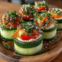 If you're seeking a healthy, vibrant appetizer or snack that delights the palate while nourishing the body, look no further than Hummus Cucumber Roll-Ups. This enticing dish marries the creamy texture of hummus with the crisp freshness of cucumbers, creating a light yet satisfying bite that is perfect for any gathering or casual snacking at home. The roll-ups are not only visually appealing but also incredibly versatile, making them suitable for a variety of dietary preferences, including vegan and gluten-free eaters.