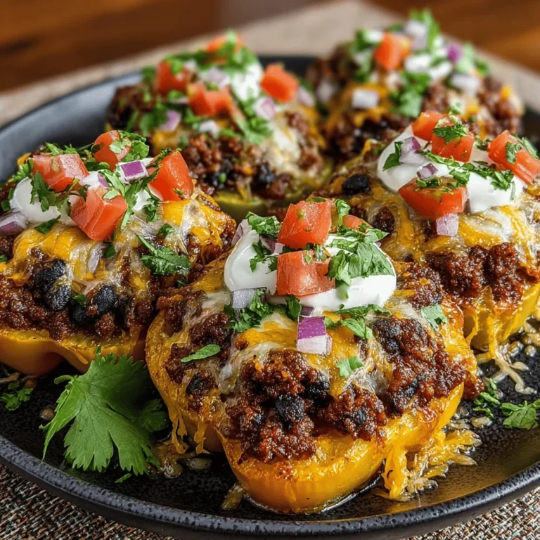 Spicy Mini Nacho Bell Pepper Boats are not only a feast for the eyes, but they also pack a punch of flavor that makes them an ideal choice for a variety of occasions. Whether you're hosting a lively gathering, gearing up for game day, or simply enjoying a casual family dinner, these vibrant bite-sized appetizers can elevate any meal. The combination of colorful mini bell peppers, seasoned ground meat, and melted cheese creates a dish that is both visually appealing and deliciously satisfying.