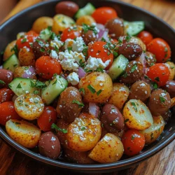 Discover the vibrant flavors of the Mediterranean with our Zesty Greek Potato Salad. This dish is not just a side; it’s a celebration of fresh ingredients and bold tastes, making it perfect for summer barbecues, picnics, or any gathering where a refreshing dish is required. By combining the earthy goodness of tender baby potatoes with the tangy kick of feta cheese and an assortment of colorful vegetables, this salad promises to be a crowd-pleaser. Plus, it's incredibly easy to prepare, ensuring that you can spend more time enjoying your event rather than slaving away in the kitchen. In this article, we'll dive into the ingredients that make this salad shine, the preparation steps to follow, and the unique qualities that make this recipe a must-try for any food lover.