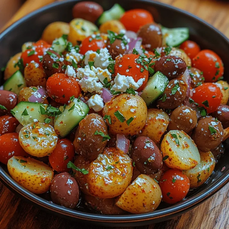 Discover the vibrant flavors of the Mediterranean with our Zesty Greek Potato Salad. This dish is not just a side; it’s a celebration of fresh ingredients and bold tastes, making it perfect for summer barbecues, picnics, or any gathering where a refreshing dish is required. By combining the earthy goodness of tender baby potatoes with the tangy kick of feta cheese and an assortment of colorful vegetables, this salad promises to be a crowd-pleaser. Plus, it's incredibly easy to prepare, ensuring that you can spend more time enjoying your event rather than slaving away in the kitchen. In this article, we'll dive into the ingredients that make this salad shine, the preparation steps to follow, and the unique qualities that make this recipe a must-try for any food lover.