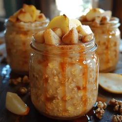 In recent years, overnight oats have surged in popularity as a go-to breakfast option for busy individuals and families alike. This no-cook method of preparing oats not only saves precious time during hectic mornings but also offers a customizable and nutritious meal that can be tailored to fit various dietary preferences. With their creamy texture and delightful flavor, overnight oats have become a staple in many households, and one of the most enticing variations is Cinnamon Pear Overnight Oats.
