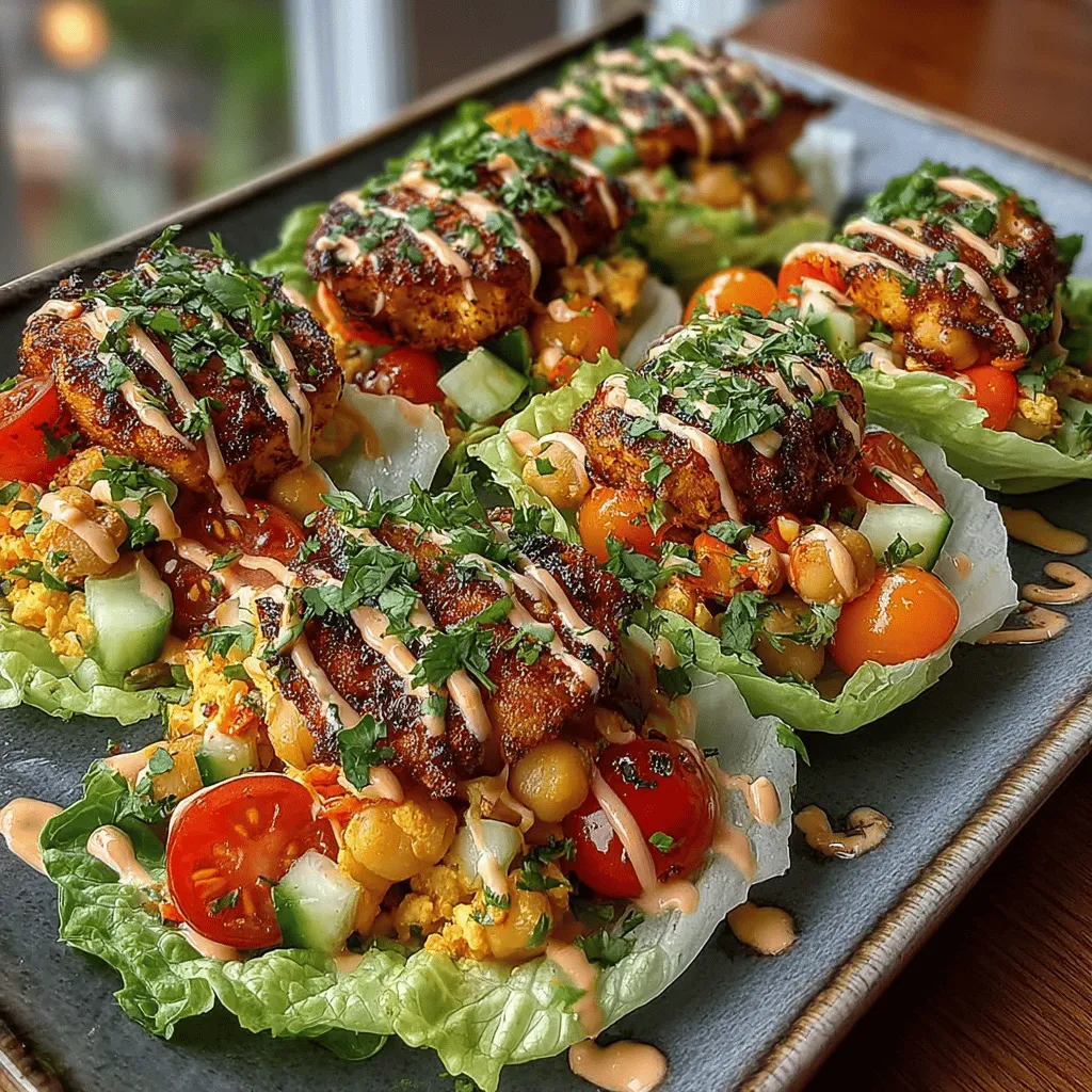 In recent years, the demand for healthy and flavorful dishes has surged, driven by a growing awareness of nutrition and dietary preferences. As people seek meals that are both satisfying and nourishing, recipes that combine vibrant flavors with wholesome ingredients have taken center stage. One such delightful recipe is Mini Spicy Chickpea Lettuce Boats. These bite-sized delights not only offer a pleasing crunch but are also packed with protein, making them an excellent choice for anyone looking to maintain a balanced diet without sacrificing taste. Whether served as an appetizer, a snack, or a light meal, Mini Spicy Chickpea Lettuce Boats are incredibly versatile and easy to prepare, catering to various dietary needs and preferences.