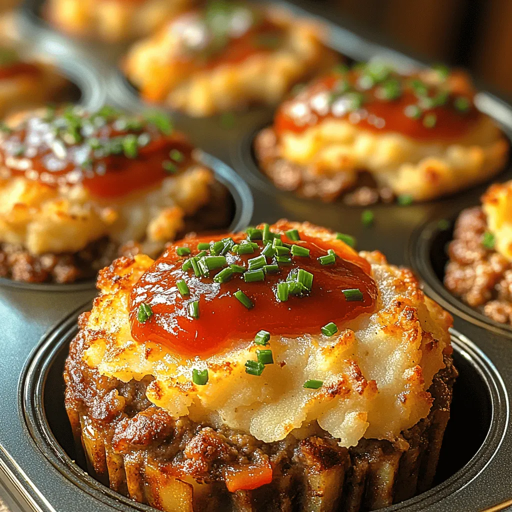 In the realm of comfort food, few dishes can rival the heartwarming allure of meatloaf. It's a meal that evokes nostalgia, warmth, and home-cooked goodness. Today, we're taking this classic dish and giving it a delightful twist with our recipe for Mini Meatloaf Marvels topped with fluffy potato topping. These mini-sized portions not only cater to the modern family’s need for convenience but also add an element of fun to mealtime. Perfect for family dinners, gatherings, or meal prepping, these mini meatloaves are designed to please both children and adults alike, making them an ideal choice for any occasion.