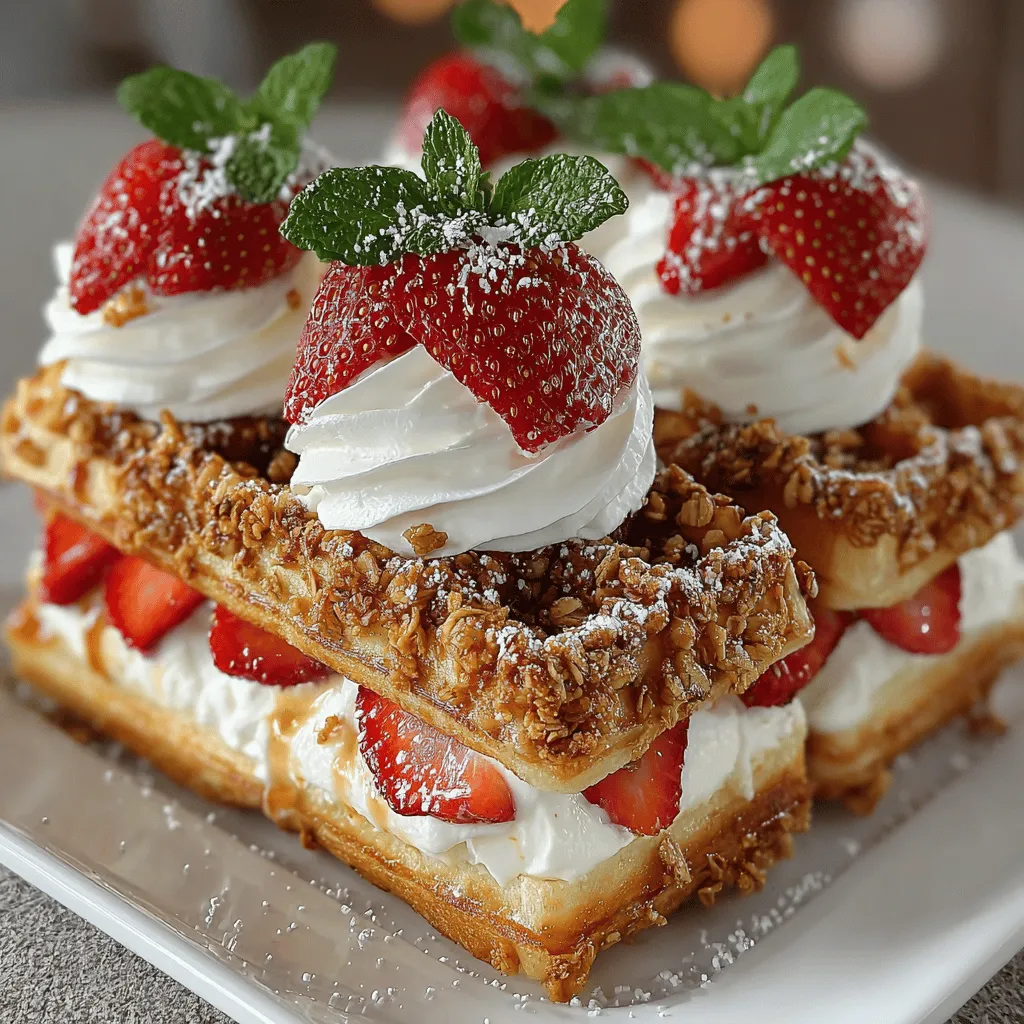 Waffle stacks have become a beloved staple in both breakfast and dessert cultures, captivating taste buds across the globe. Their delightful combination of crispy exteriors and fluffy interiors makes them the perfect canvas for an array of toppings, allowing for creativity and personalization. Among the many variations of this classic dish, Strawberry Bliss Waffle Stacks stand out for their fresh and vibrant flavors, making them an ideal choice for any occasion—whether it’s a leisurely brunch with friends, a festive celebration, or a sweet ending to a family dinner.