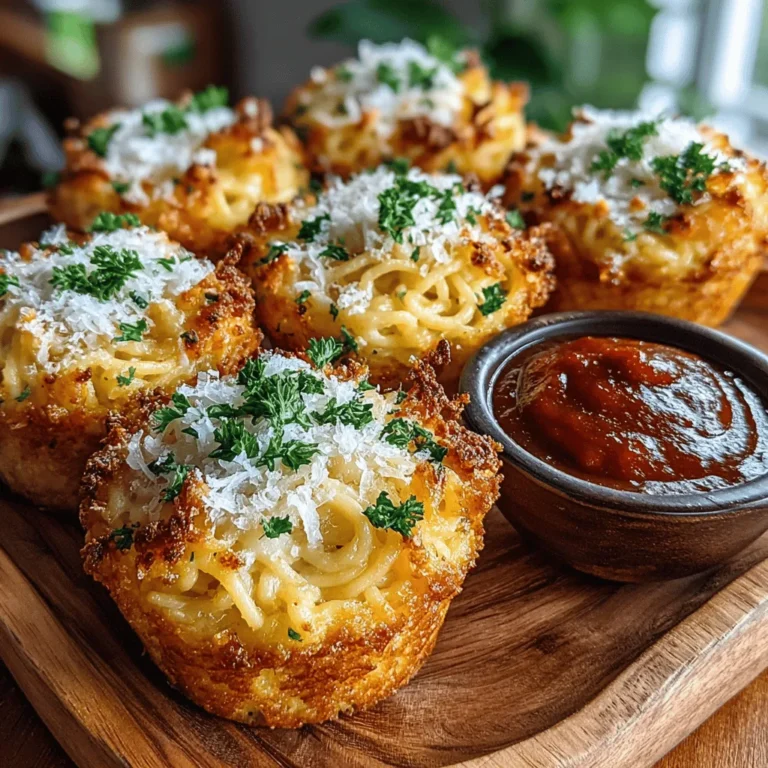 In the world of culinary creativity, few dishes capture the imagination quite like Mini Spaghetti Parmesan Cupcakes. This innovative twist on traditional pasta transforms the beloved spaghetti into a fun and portable form that is perfect for any occasion. Whether you’re hosting a casual get-together, preparing a family meal, or simply looking for a unique snack, these savory delights promise to impress both kids and adults alike.