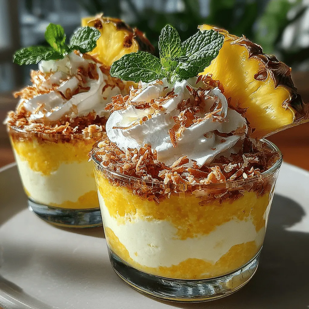 As the summer sun blazes down, the quest for refreshing treats becomes a delightful mission. One such captivating recipe that stands out is the Tropical Pineapple Whip Cups. This dessert is not just a feast for the taste buds; it is a visual delight that embodies the essence of summer with its vibrant flavors and healthy ingredients. Imagine the creamy texture of bananas blended with the tropical sweetness of pineapple, all enhanced by the rich creaminess of coconut milk. These cups are not only delicious but also light, making them the perfect way to cool down on a hot day.