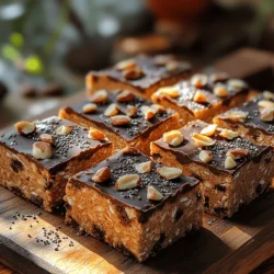 To create the perfect base for your Nutty Choco Boost Energy Squares, begin by merging the wet and dry mixtures. This step is crucial as it ensures the flavors and textures blend seamlessly. Pour your prepared wet mixture – typically a combination of nut butter, sweetener, and any liquid ingredients – into your bowl containing the dry ingredients, which consist of oats, protein powder, and any additional dry flavorings.