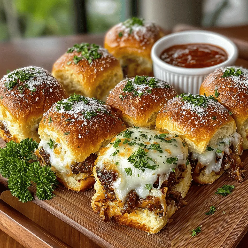 To create perfectly uniform and delicious Mini Mushroom Mozzarella Slider Bites, shaping the patties is crucial. Start by taking a portion of the mushroom mixture, about 2 tablespoons, and rolling it into a ball between your palms. Once you have a ball, gently flatten it into a patty shape. The thickness should be about 1/2 inch for even cooking. This thickness will ensure that the sliders cook through without drying out while allowing the mozzarella to melt perfectly.